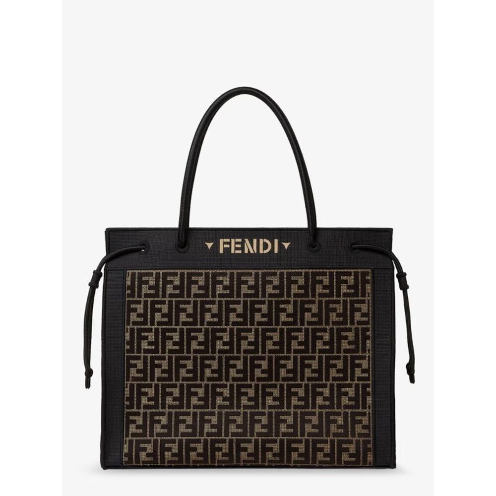 Fendi Women Magic Shopper Bag In Ff Fabric With Embroidered Logo On The Front